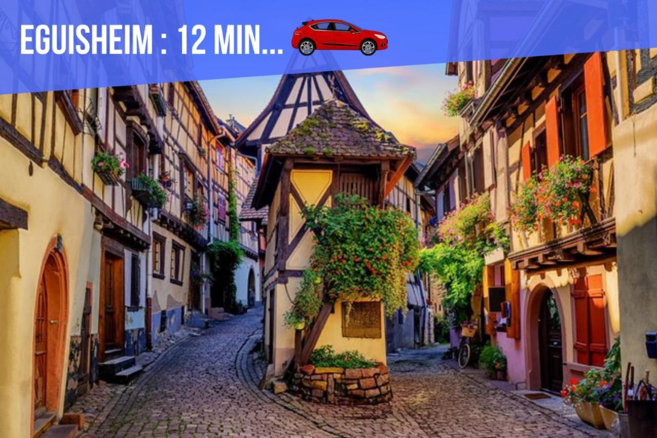 Le Red St Leon : Lit Queen Size * Wifi * Ideal Couple كولمار المظهر الخارجي الصورة